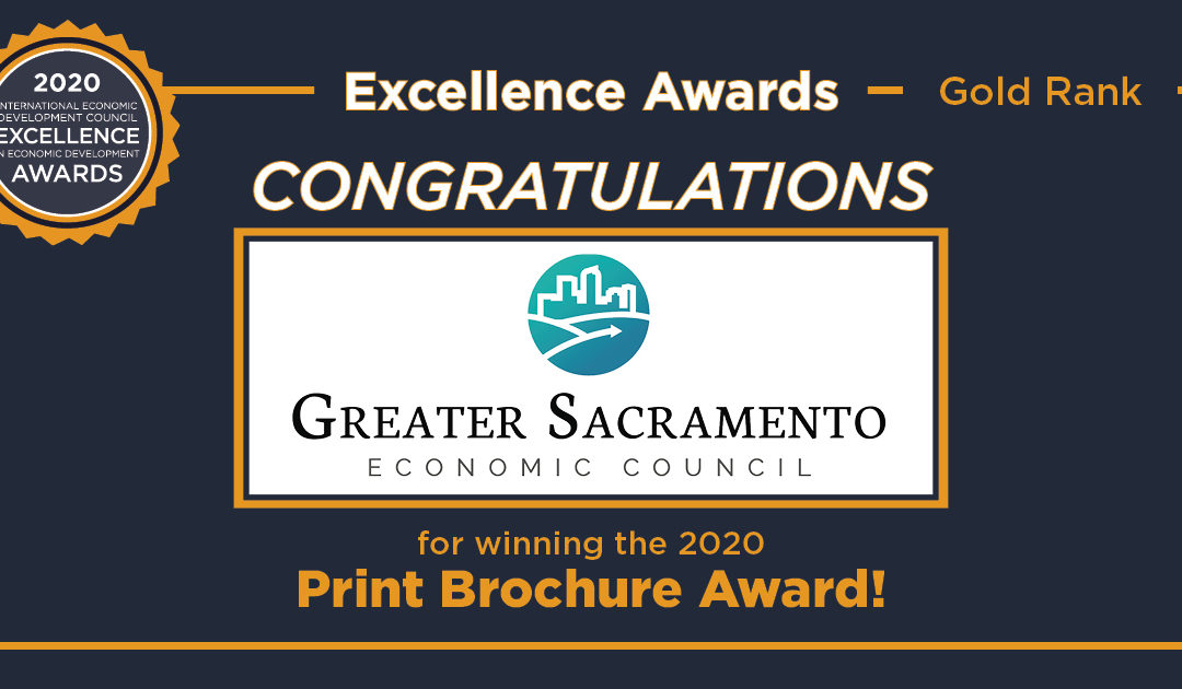 Greater Sacramento Economic Council Receives Excellence in Economic Development Award