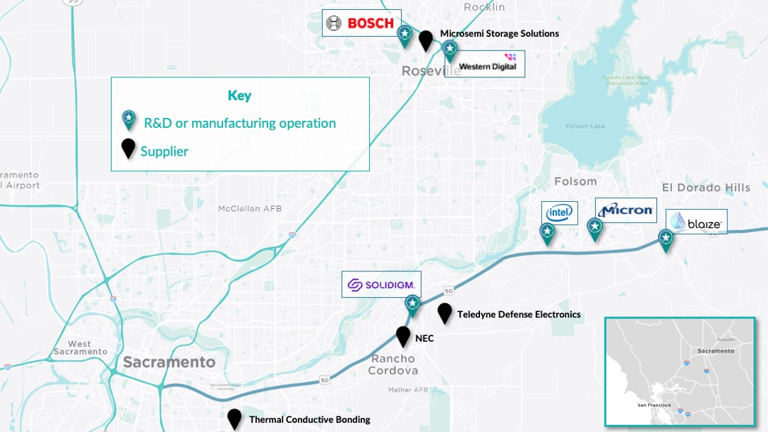 GSEC-area-map-semiconductors-v3 Greater Sacramento semiconductor industry